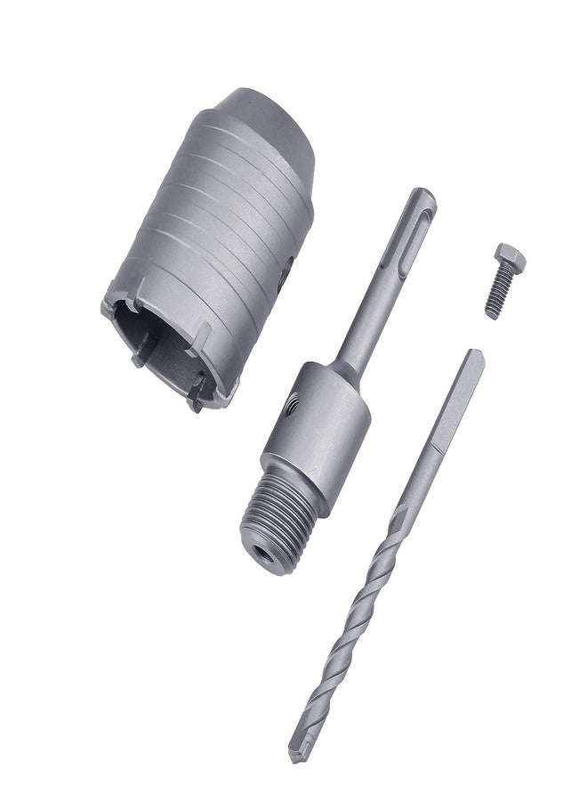 UpToDateTools 40mm / 1-4/7 inch Concrete Hole Saw with 110mm SDS Plus Shank Connecting Rod, Tungsten Carbide Teeth Cement Hole Saw for Cement Brick Concrete Stone Wall - Image 2